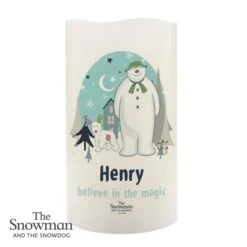 Personalised The Snowman And The Snowdog LED Candle 9 Personalised The Snowman And The Snowdog LED Candle -PERSONALISE STORE p0409d80 4