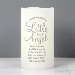 Personalised Little Angel LED Candle -PERSONALISE STORE p0409d94 2