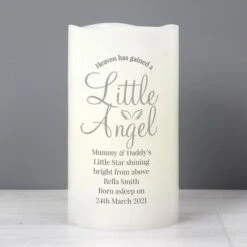 Personalised Little Angel LED Candle -PERSONALISE STORE p0409d94 3