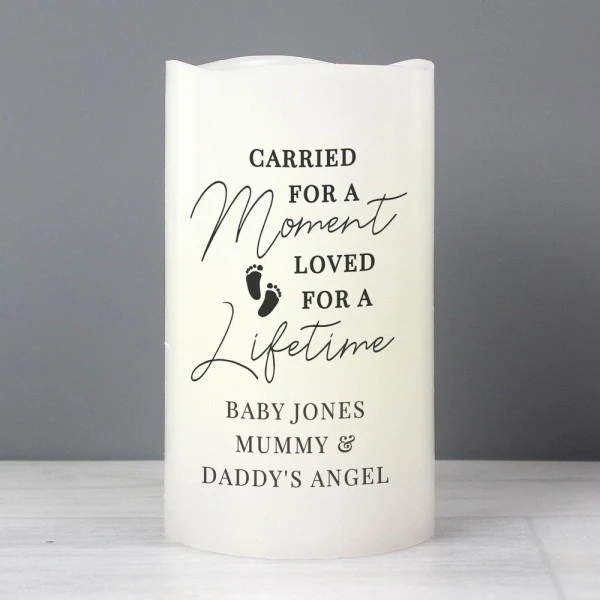 Personalised Carried For A Moment Led Candle 3 Personalised Carried For A Moment Led Candle - Image 3