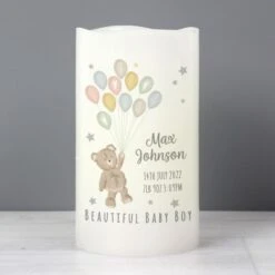 Personalised Teddy & Balloons Nightlight LED Candle 7 Personalised Teddy & Balloons Nightlight LED Candle -PERSONALISE STORE p0409e04 2