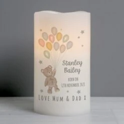 Personalised Teddy & Balloons Nightlight LED Candle 8 Personalised Teddy & Balloons Nightlight LED Candle -PERSONALISE STORE p0409e04 3