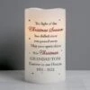 Personalised Christmas Season Memorial LED Candle