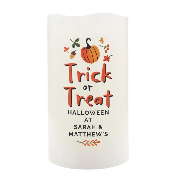 Personalised Trick Or Treat LED Candle 5 Personalised Trick Or Treat LED Candle - Image 5
