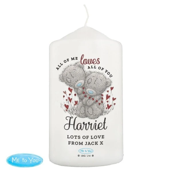 Personalised Me To You Valentine Pillar Candle 3 Personalised Me To You Valentine Pillar Candle - Image 3