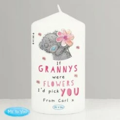 Personalised Me To You If... Were Flowers Pillar Candle -PERSONALISE STORE p0409e14 3