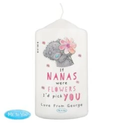 Personalised Me To You If... Were Flowers Pillar Candle -PERSONALISE STORE p0409e14 4