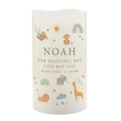 Personalised Safari Animals LED Candle 9 Personalised Safari Animals LED Candle -PERSONALISE STORE p0409e17 4