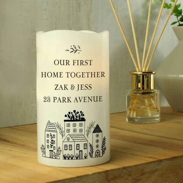 Personalised HOME LED Candle 3 Personalised HOME LED Candle - Image 3