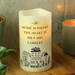 Personalised HOME LED Candle 8 Personalised HOME LED Candle -PERSONALISE STORE p0409e20 3