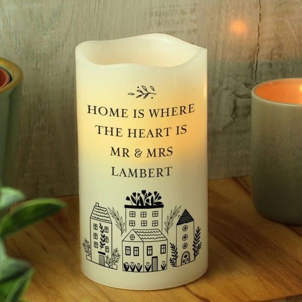 Personalised HOME LED Candle 4 Personalised HOME LED Candle - Image 4