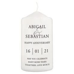 Personalised Couples Pillar Candle 9 Personalised Couples Pillar Candle -PERSONALISE STORE p0409e22 4