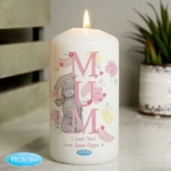 Personalised Me To You MUM Pillar Candle -PERSONALISE STORE p0409e25 2