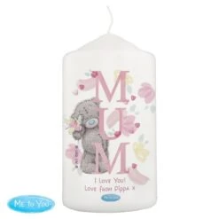 Personalised Me To You MUM Pillar Candle -PERSONALISE STORE p0409e25 3