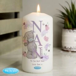 Personalised Me To You NAN Pillar Candle 6 Personalised Me To You NAN Pillar Candle -PERSONALISE STORE p0409e26 2