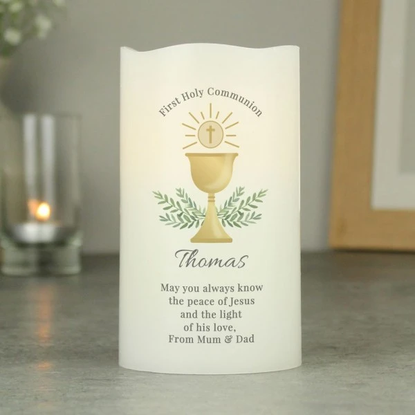 Personalised First Holy Communion LED Candle 1 Personalised First Holy Communion LED Candle