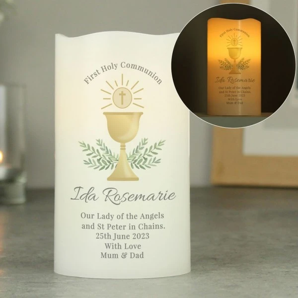 Personalised First Holy Communion LED Candle 2 Personalised First Holy Communion LED Candle - Image 2