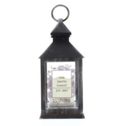 Personalised Soft Watercolour Rustic Black Lantern -PERSONALISE STORE p050703 4