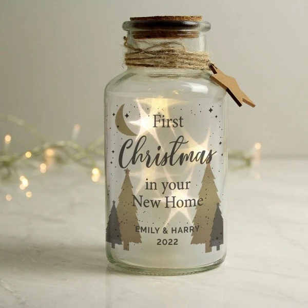 Personalised Christmas Tree LED Glass Jar 4 Personalised Christmas Tree LED Glass Jar - Image 4