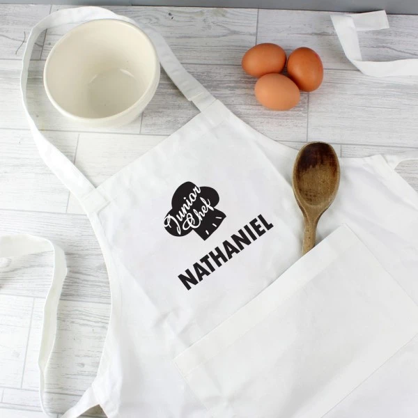 Personalised Junior Chef Childrens Apron 1 Personalised Junior Chef Childrens Apron