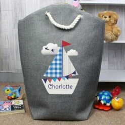 Personalised Sailboat Storage Bag -PERSONALISE STORE p0510g12 3
