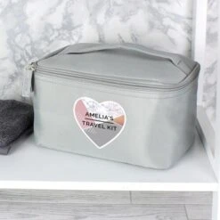 Personalised Geometric Grey Toiletry Bag 10 Personalised Geometric Grey Toiletry Bag -PERSONALISE STORE p0510g68 4