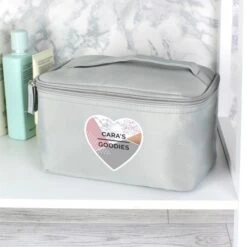 Personalised Geometric Grey Toiletry Bag 11 Personalised Geometric Grey Toiletry Bag -PERSONALISE STORE p0510g68 5