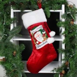 Personalised Christmas Santa Red Stocking -PERSONALISE STORE p0510h30 4