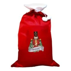 Personalised Nutcracker Red Sack -PERSONALISE STORE p0510h34 3