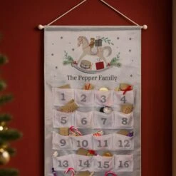 Personalised Rocking Horse Advent Calendar In Silver Grey 7 Personalised Rocking Horse Advent Calendar In Silver Grey -PERSONALISE STORE p0510h43 3