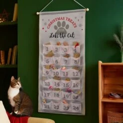 Personalised Pet Advent Calendar In Silver Grey 6 Personalised Pet Advent Calendar In Silver Grey -PERSONALISE STORE p0510h45 2