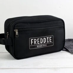 Personalised Free Text Black Toiletry Bag -PERSONALISE STORE p0510i82 2