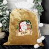Personalised Christmas Santa Gold Sack
