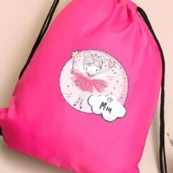 Personalised Fairy Pink Kit Bag -PERSONALISE STORE p0510j34 5