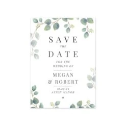 Personalised Botanical Wedding Save The Dates Pack Of 36 -PERSONALISE STORE p0512a30 4