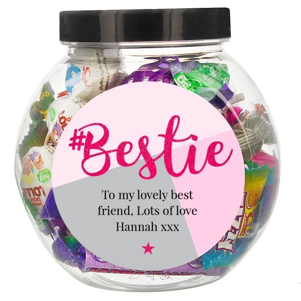 Personalised #Bestie Sweet Jar 2 Personalised #Bestie Sweet Jar - Image 2