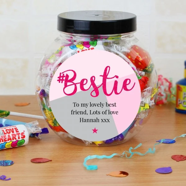Personalised #Bestie Sweet Jar 3 Personalised #Bestie Sweet Jar - Image 3