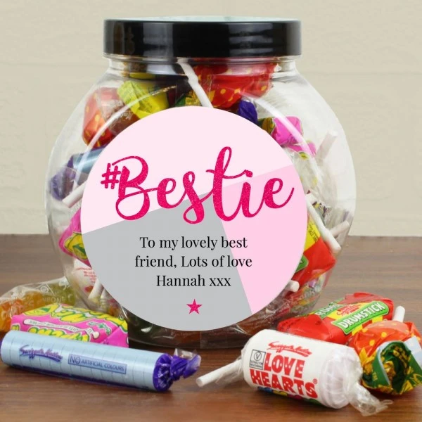 Personalised #Bestie Sweet Jar 4 Personalised #Bestie Sweet Jar - Image 4