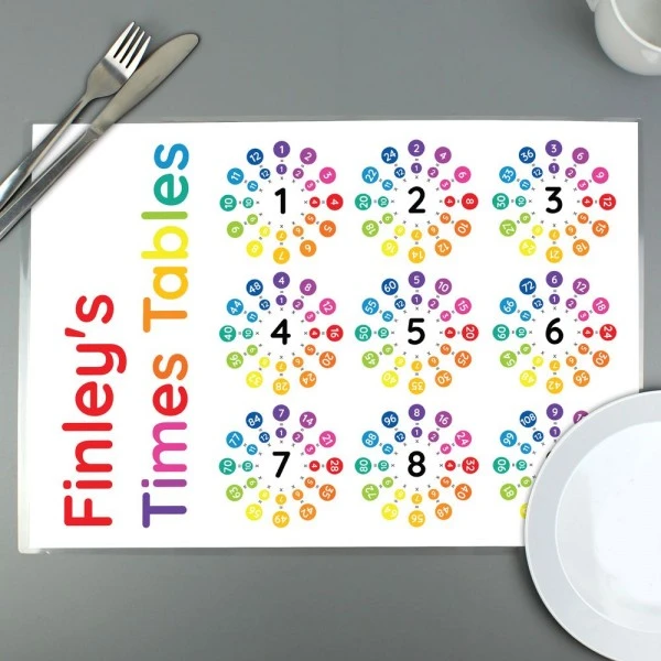 Personalised Times Tables Placemat 3 Personalised Times Tables Placemat - Image 3