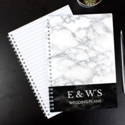 Personalised Marble Effect A5 Notebook -PERSONALISE STORE p0512aa18 2