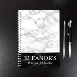 Personalised Marble Effect A5 Notebook -PERSONALISE STORE p0512aa18 3