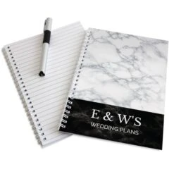 Personalised Marble Effect A5 Notebook -PERSONALISE STORE p0512aa18 5