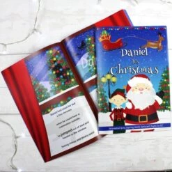 Personalised Boys "It's Christmas" Story Book, Featuring Santa And His Elf Jingles -PERSONALISE STORE p0512aa26 3