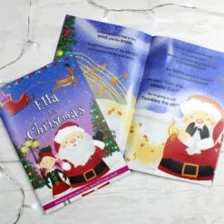 Personalised Girls "It's Christmas" Story Book, Featuring Santa And His Elf Twinkles