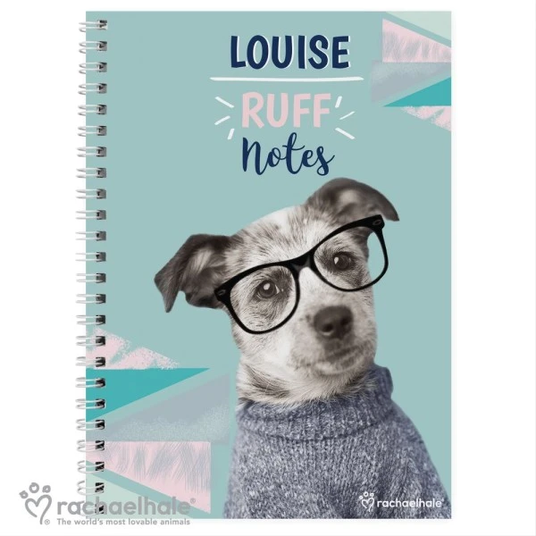 Personalised Rachael Hale "Ruff Notes" Dog A5 Notebook 2 Personalised Rachael Hale "Ruff Notes" Dog A5 Notebook - Image 2