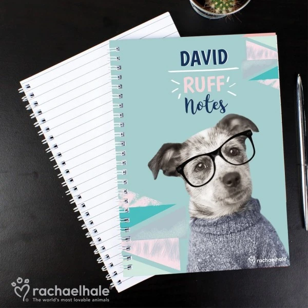 Personalised Rachael Hale "Ruff Notes" Dog A5 Notebook 4 Personalised Rachael Hale "Ruff Notes" Dog A5 Notebook - Image 4
