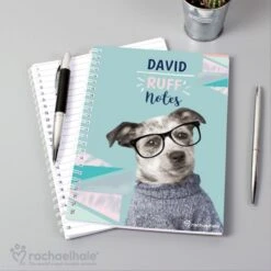 Personalised Rachael Hale "Ruff Notes" Dog A5 Notebook 11 Personalised Rachael Hale "Ruff Notes" Dog A5 Notebook -PERSONALISE STORE p0512aa37 4