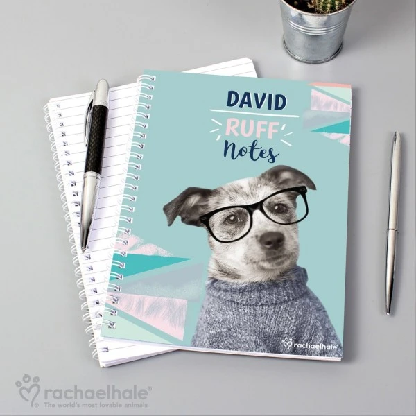 Personalised Rachael Hale "Ruff Notes" Dog A5 Notebook 5 Personalised Rachael Hale "Ruff Notes" Dog A5 Notebook - Image 5