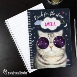 Personalised Rachael Hale Space Cat A5 Notebook -PERSONALISE STORE p0512aa52 3