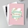 Personalised Floral Heart A5 Notebook